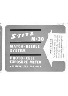 Stitz 30 M manual. Camera Instructions.